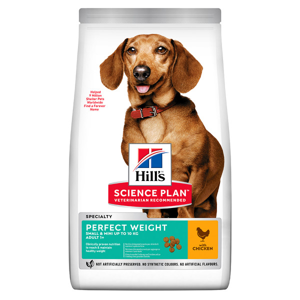 Hills Science Plan Perfect Weight Small & Mini Dog Chicken - 1.5kg